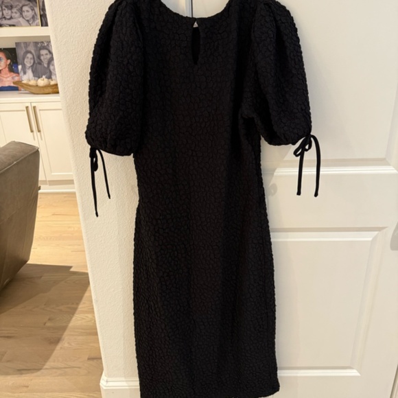 ANTHROPOLOGIE- NWT BLACK ENGLISH FACTORY DRESS- SIZE MEDIUM - Picture 3 of 10